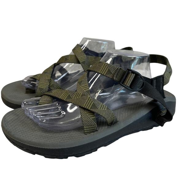 Chaco Sandals Green Mens SZ 12 Cloud 2 Adjustable Straps Hiking Water Shoe - Picture 6 of 8